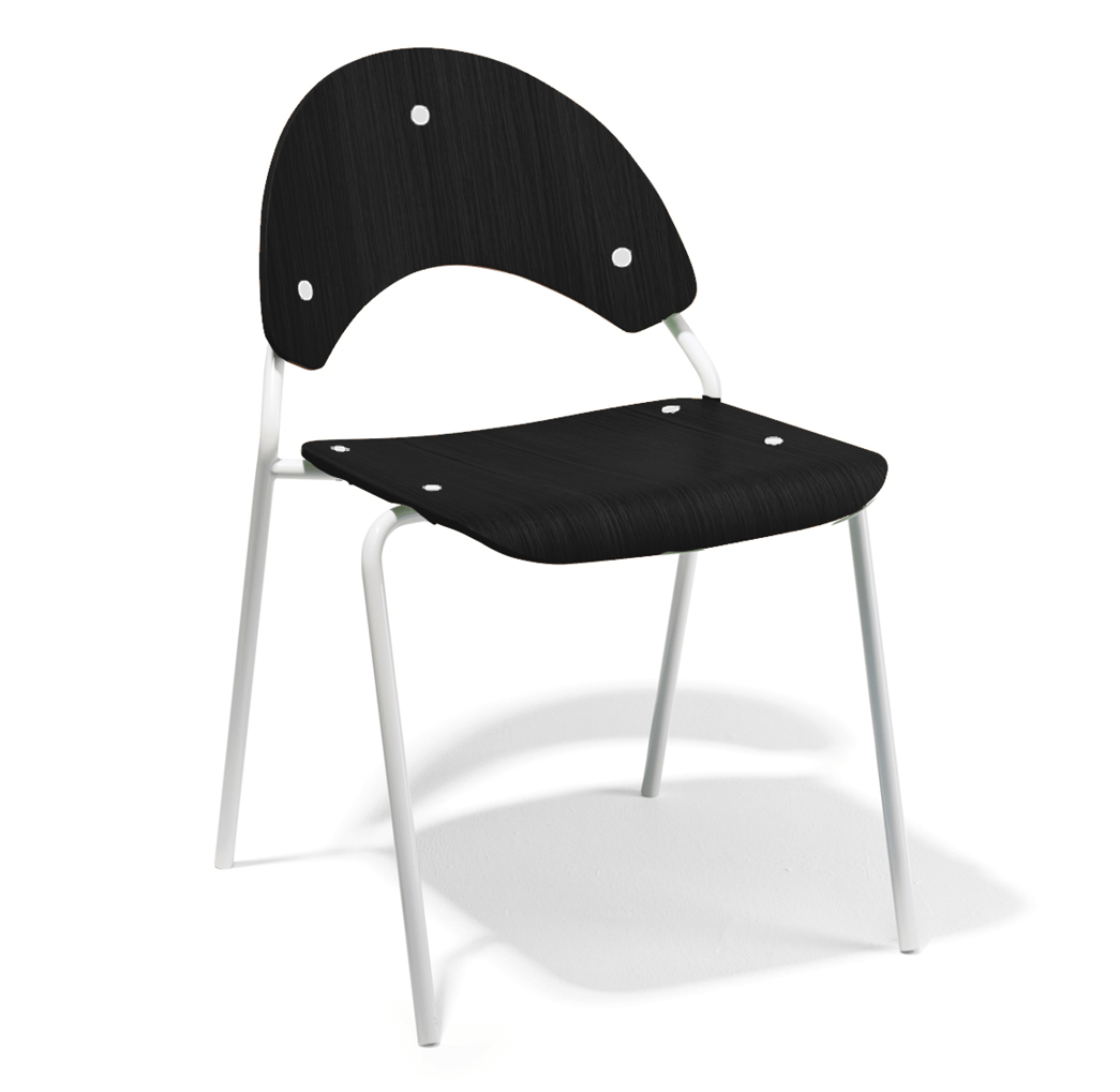 Richard Lampert Frog Stuhl Weiß Schwarz Muster