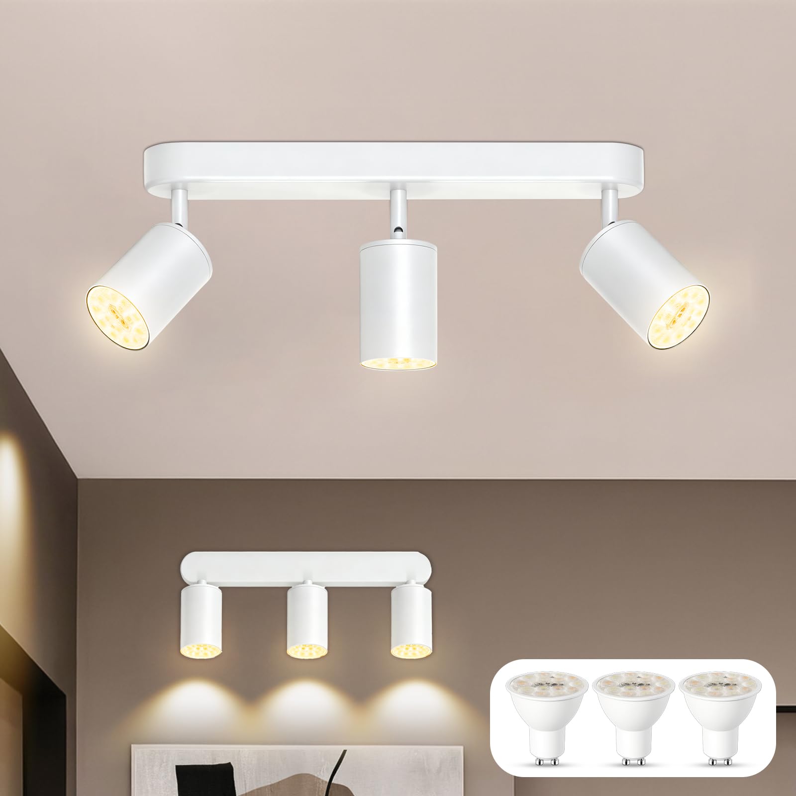 Alusso Recessed Ceiling Light Deckenstrahler 3 flammig GU10