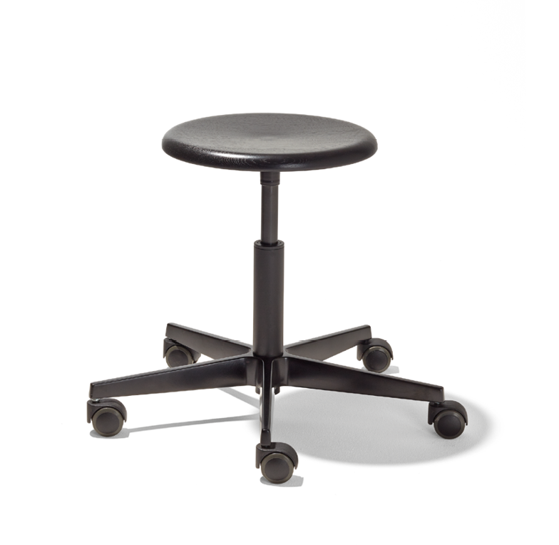 Richard Lampert Mr. Round Drehhocker Eiche höhenverstellbar