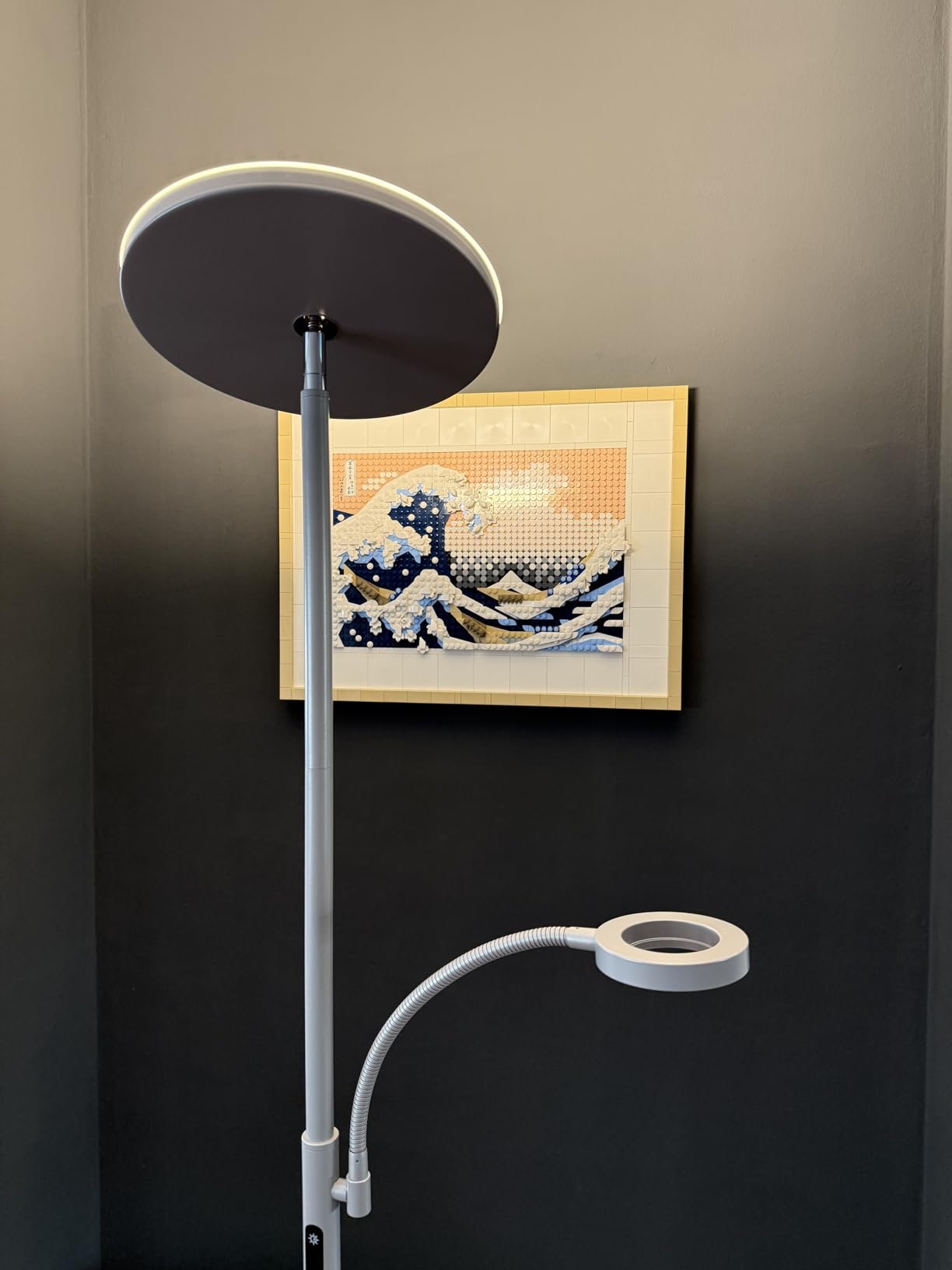 Modlicht Stehlampe dimmbar 4200LM Schwarz mit Fernbedienung