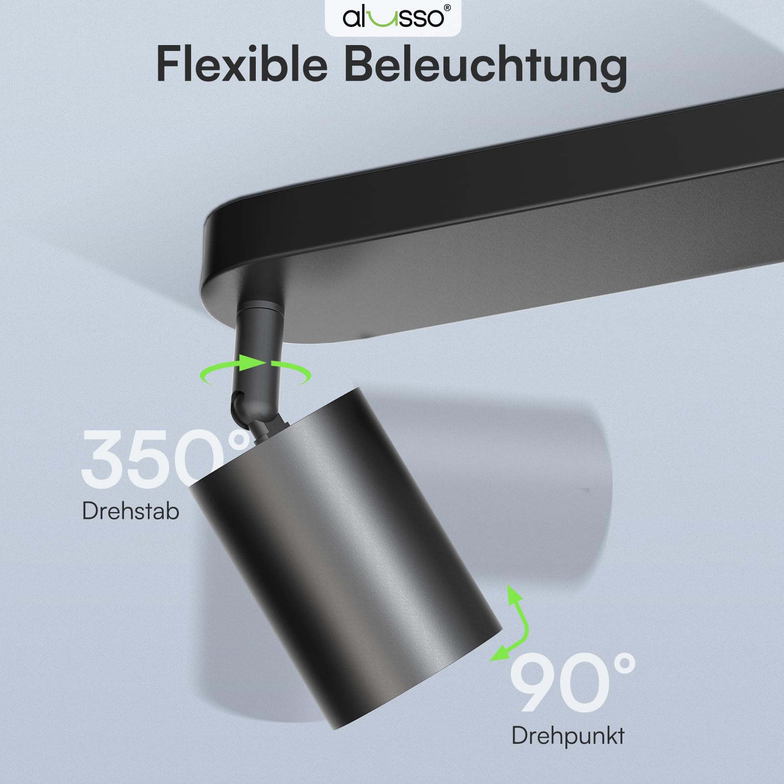 Alusso Recessed Ceiling Light Deckenstrahler 2 flammig GU10