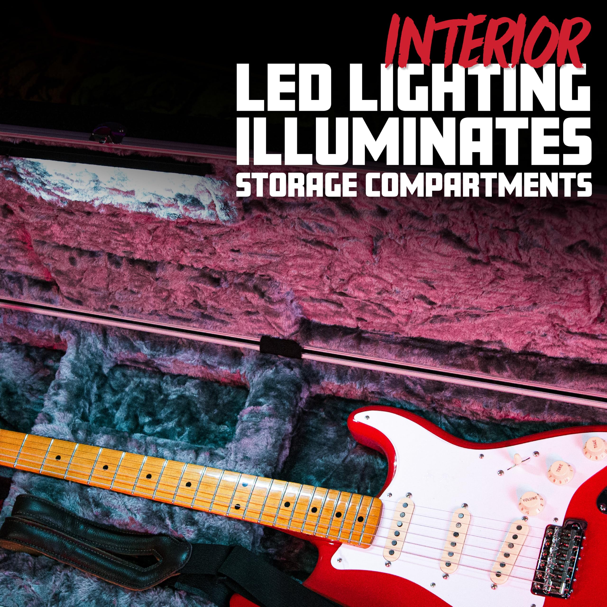 Gator Guitar GC-BASS-LED Basskoffer ABS mit LED-Beleuchtung