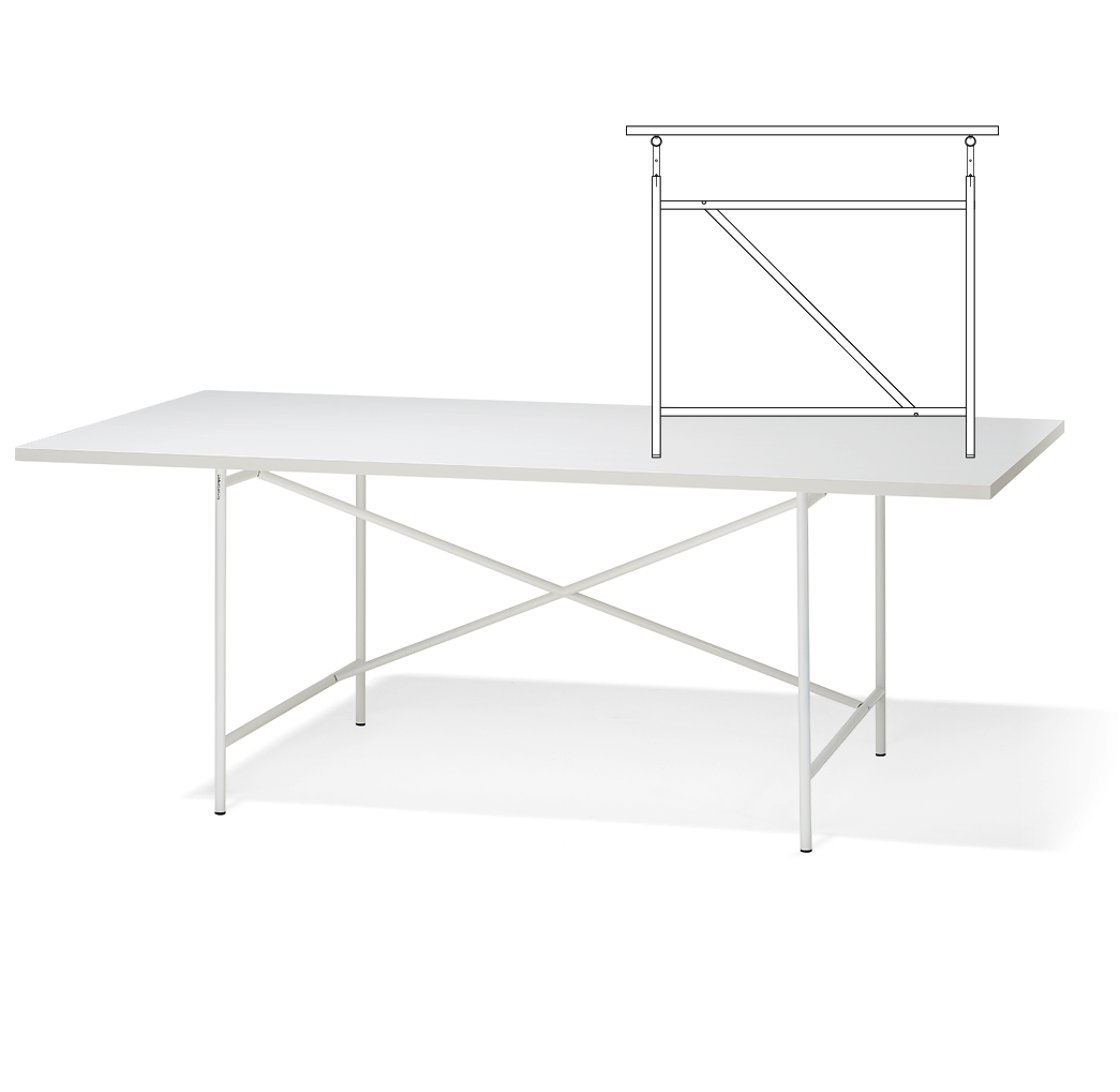 Richard Lampert Eiermann 1 Tisch weiß