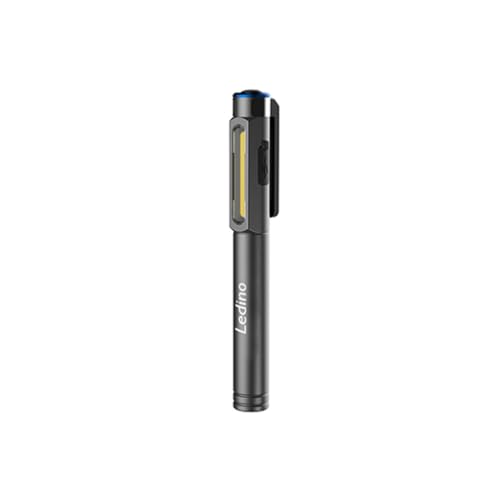 Ledino Perlach Lichtpen Handleuchte Alu silber 18cm Akku
