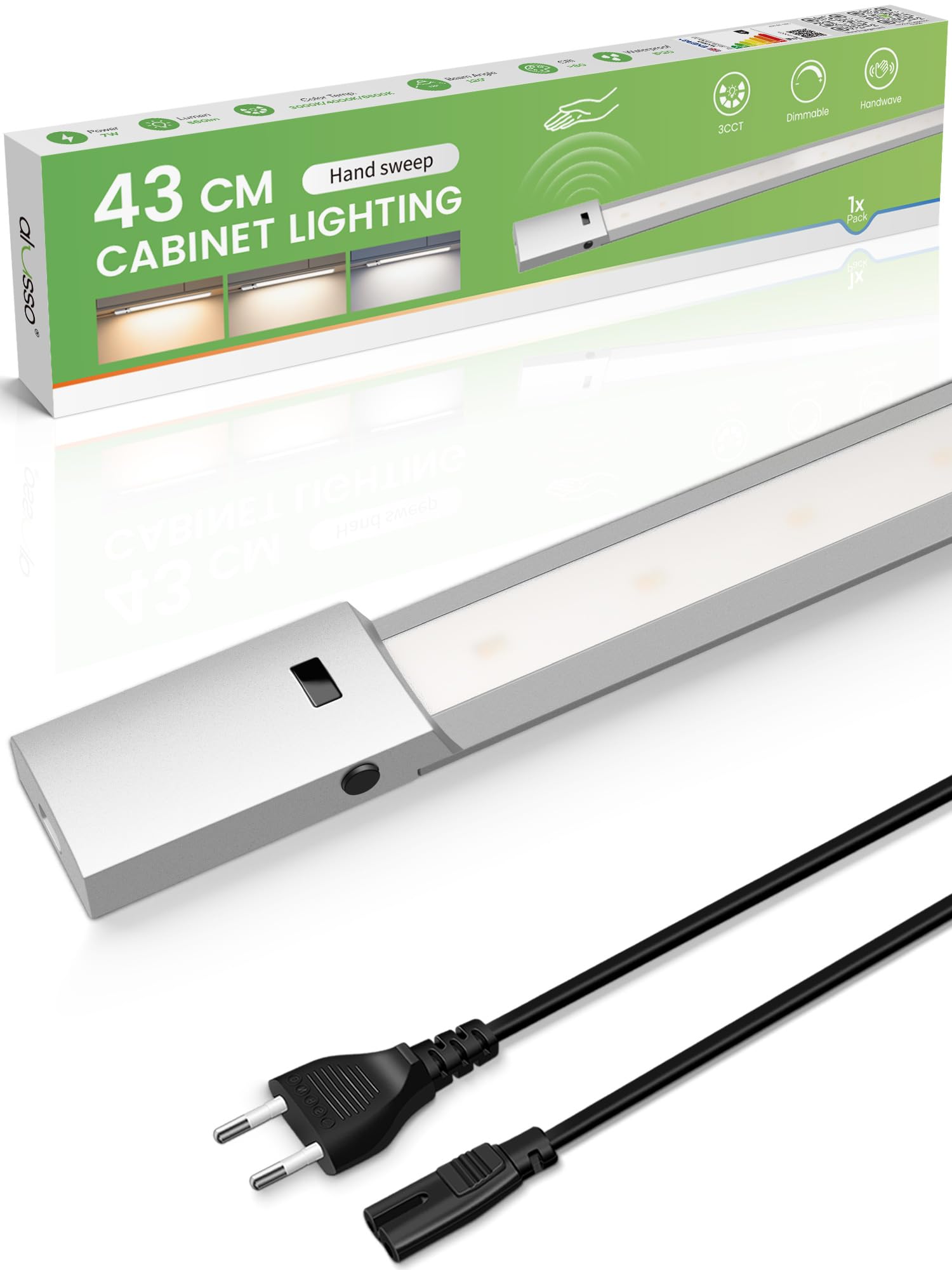 Alusso Cabinet Unterbauleuchte 43cm dimmbar Sensor 560lm