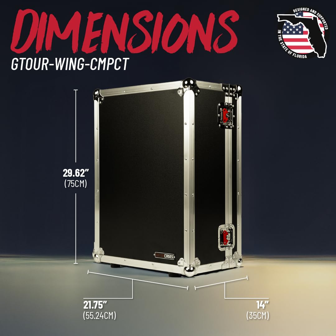 Gator GTOUR Wing Compact Mixer-Case mit Doghouse