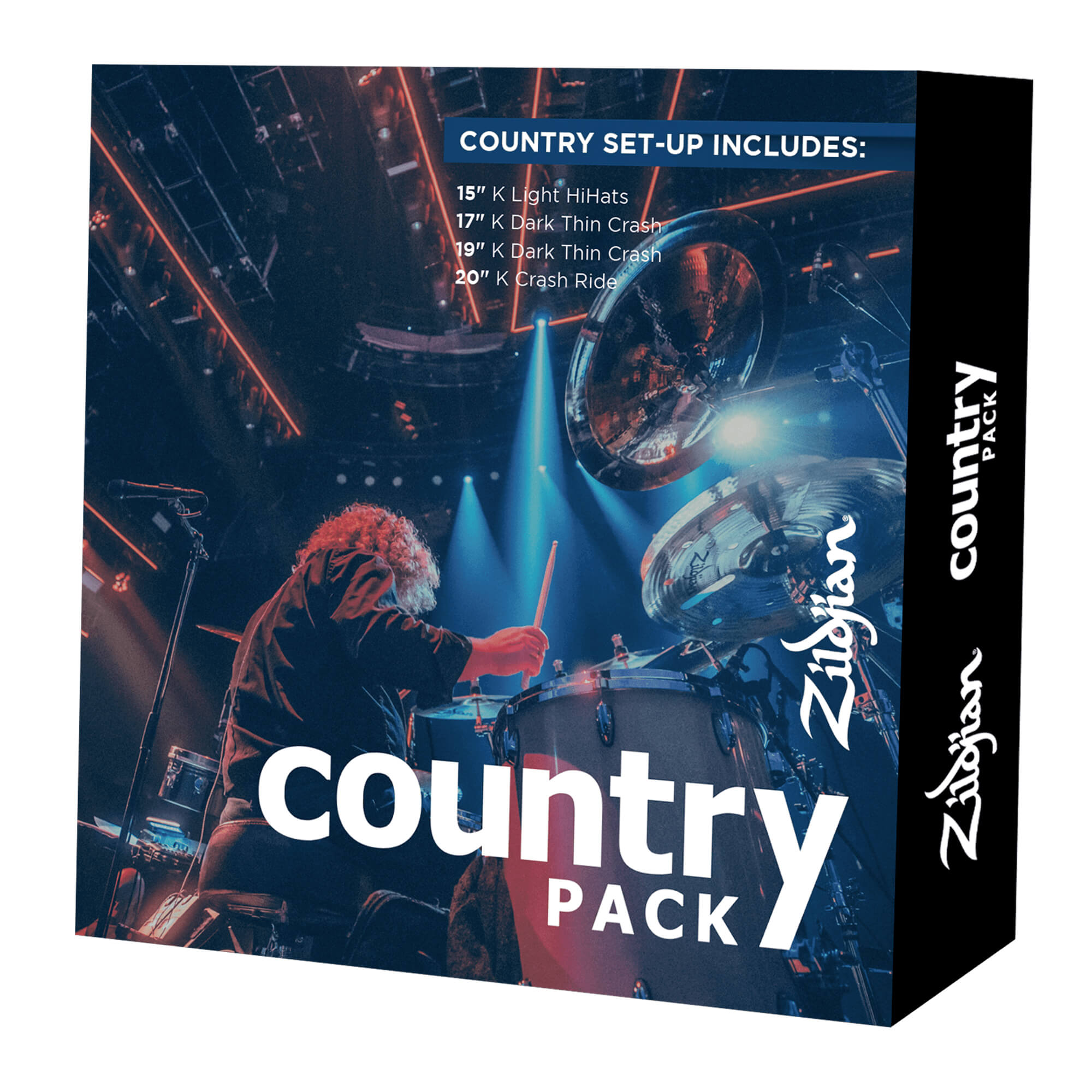 Zildjian K Country Becken-Set HiHat Crash Ride