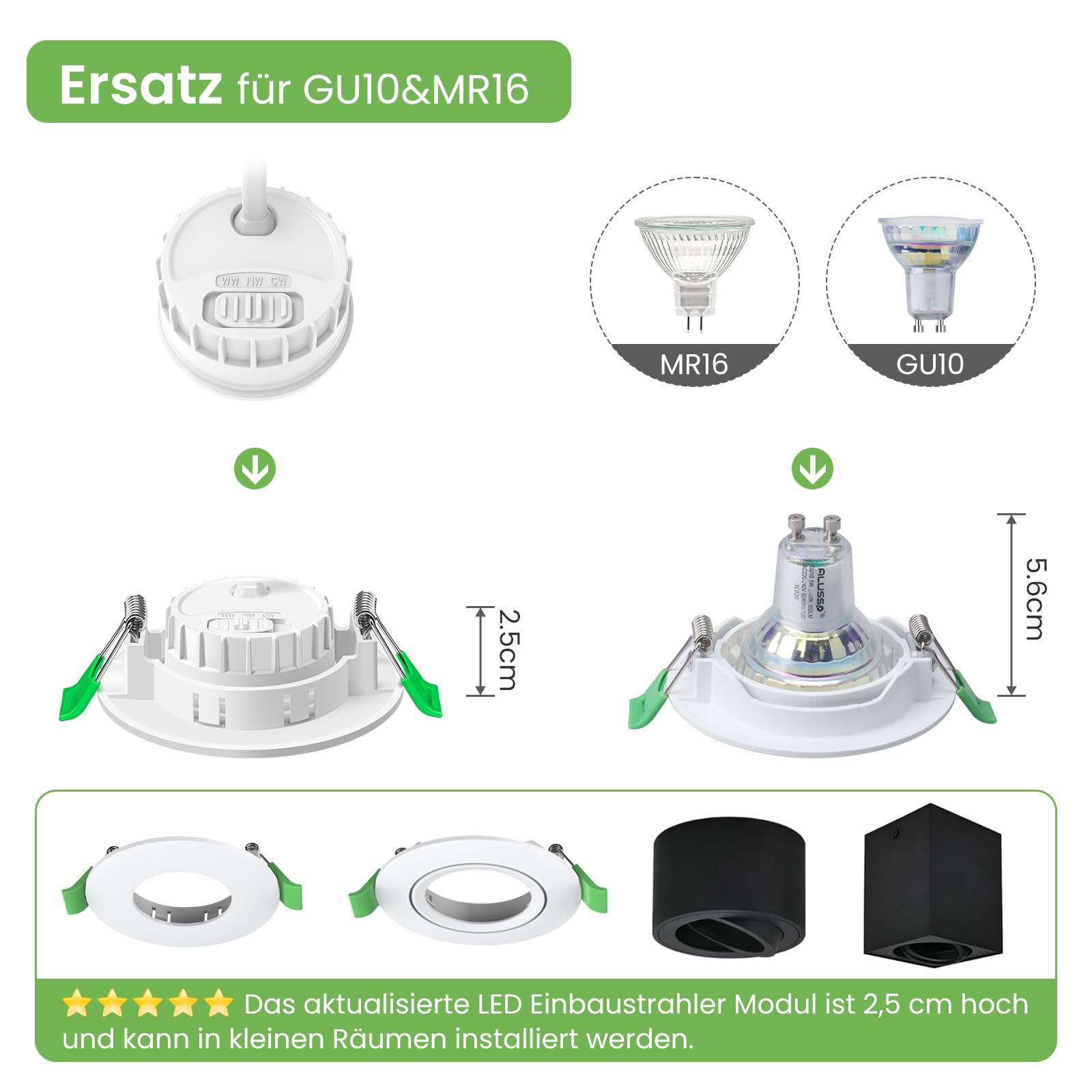 Alusso Bulb LED Modul 6W 3CCT dimmbar Ø50x25mm