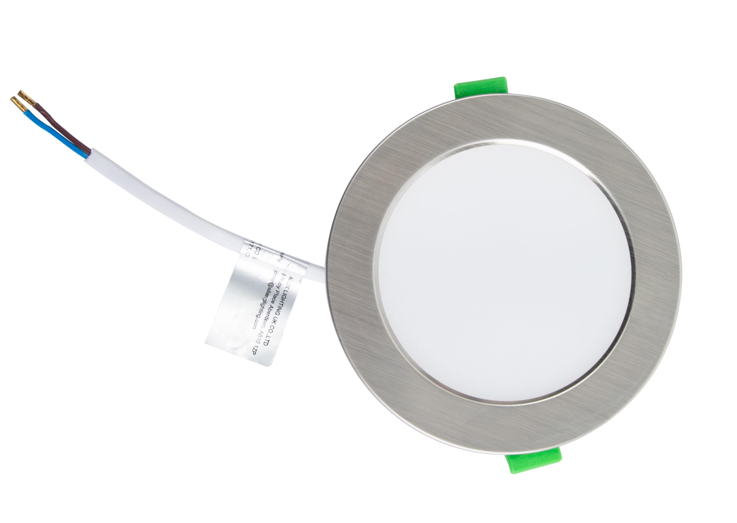 Alusso LED Einbaustrahler Flach Nickel 4W 12er Set