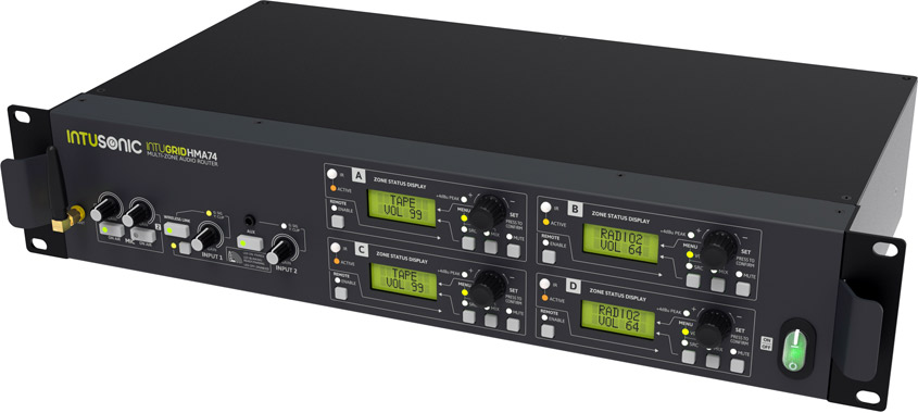INTUSONIC INTUGRID HMA74 Audiosteuerung 4-Zonen Router