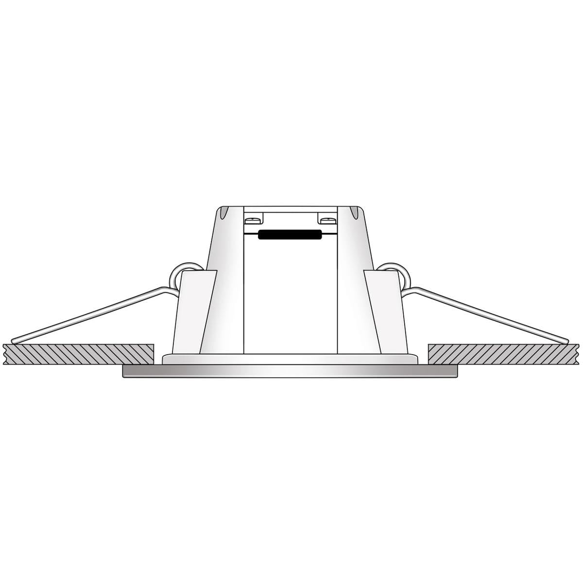 Ledino Holstein LED-Einbauleuchte IP65 5W weiß