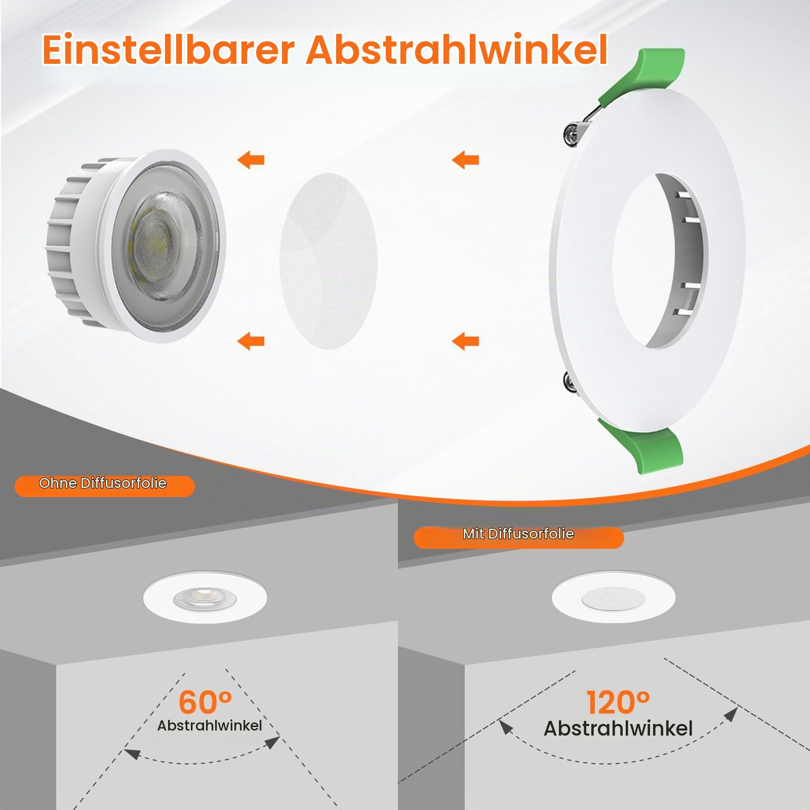 Alusso Bulb LED Modul 6W GU10 MR16 Ersatz 3000-6500K 6er-Pack