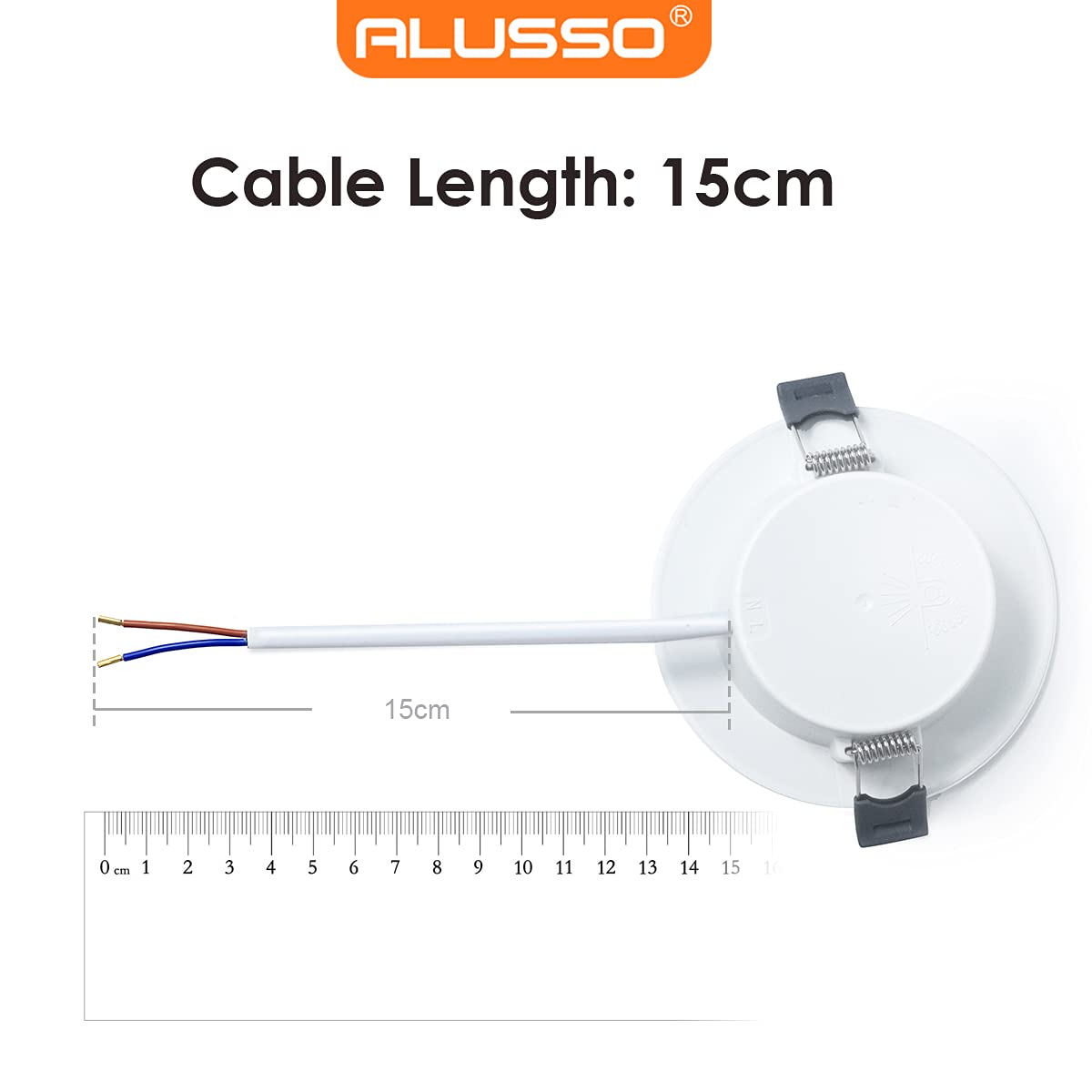 Alusso LED Einbaustrahler 6W Kaltweiß wasserdicht