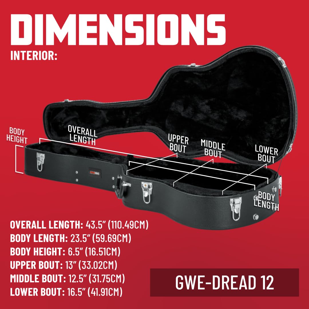 Gator GWE-Dread 12 Gitarrenkoffer 12-saitig