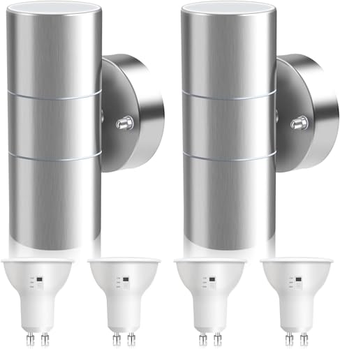 Alusso Security Light Außenleuchte Edelstahl 3CCT Silber