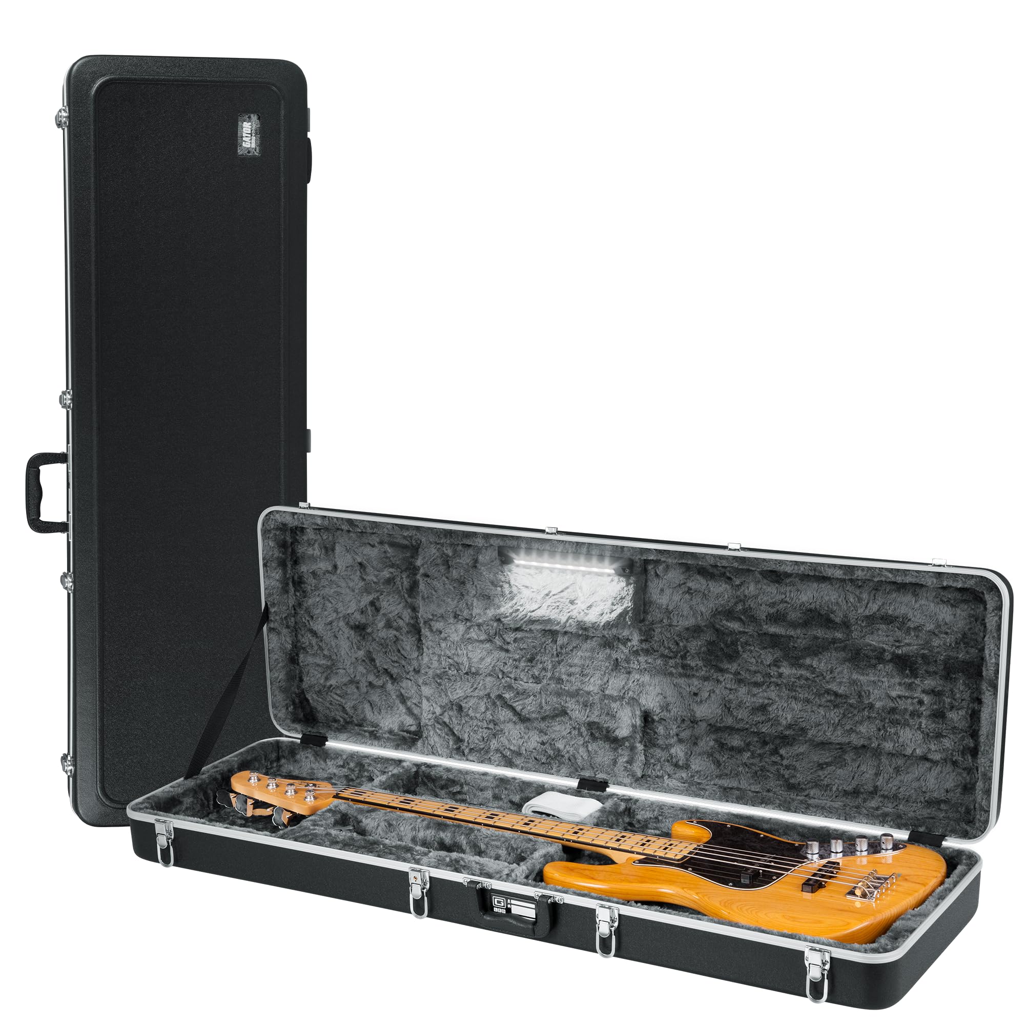 Gator Guitar GC-BASS-LED Basskoffer ABS mit LED-Beleuchtung
