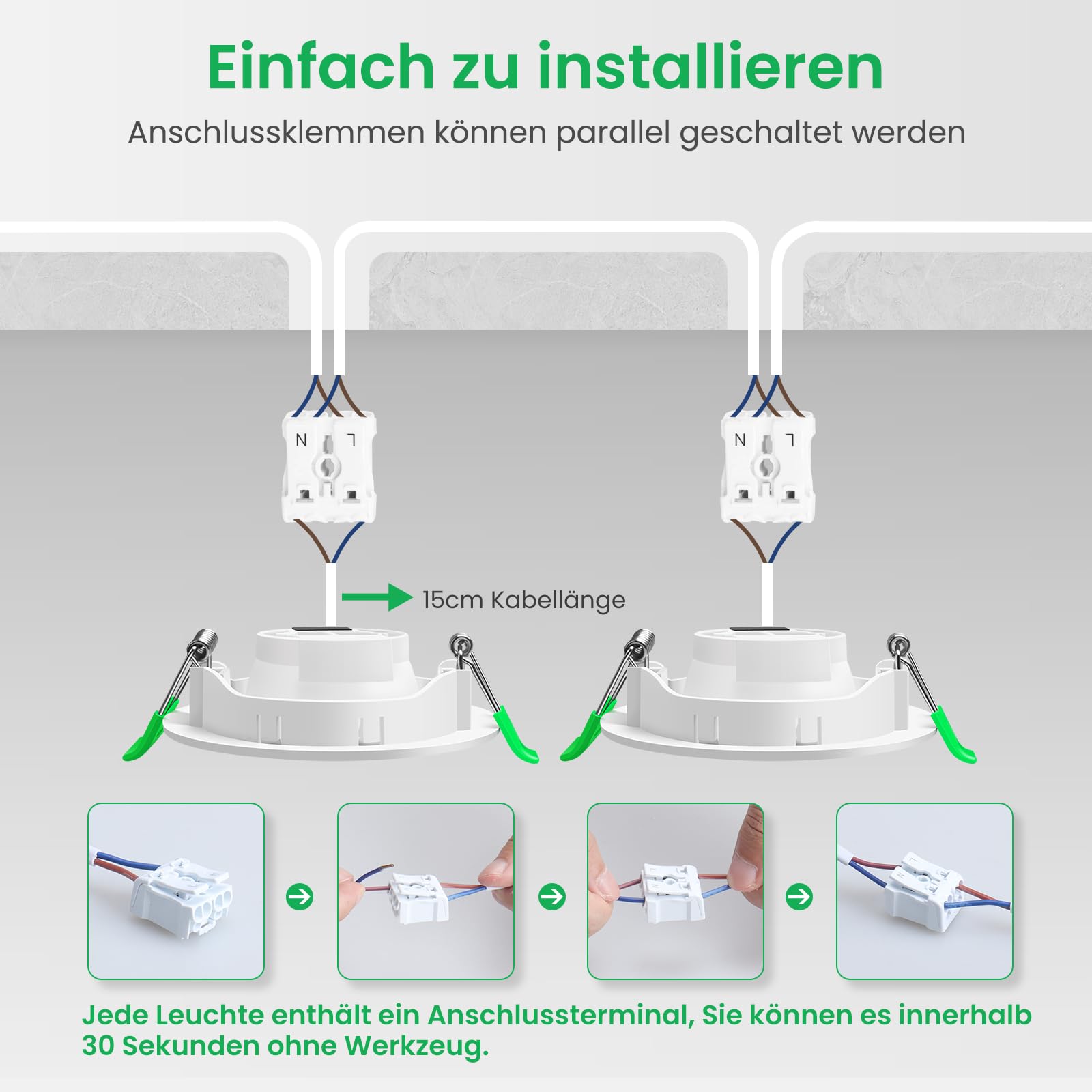 Alusso Bulb LED-Modul 5W 3000K 6er Pack GU10 Ersatz