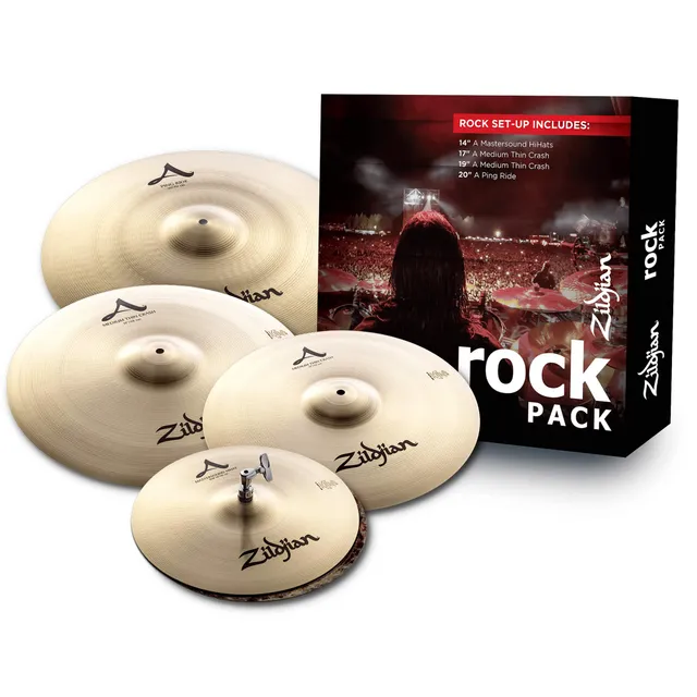 Zildjian A Rock Becken Set 14 17 19 20 Zoll hell