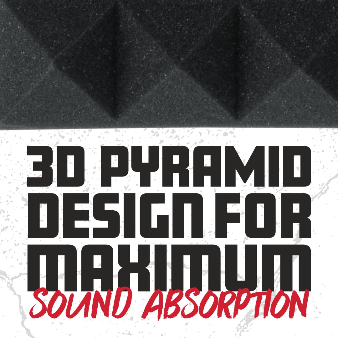 Gator Frameworks Akustikpanel 12x12 Pyramide Charcoal 2er