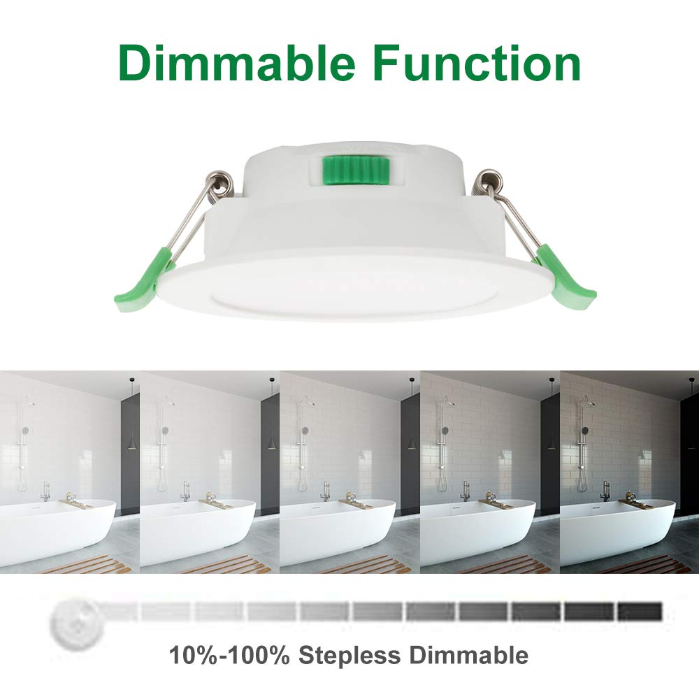 Alusso Recessed Ceiling Light 7W Einbaustrahler dimmbar weiß