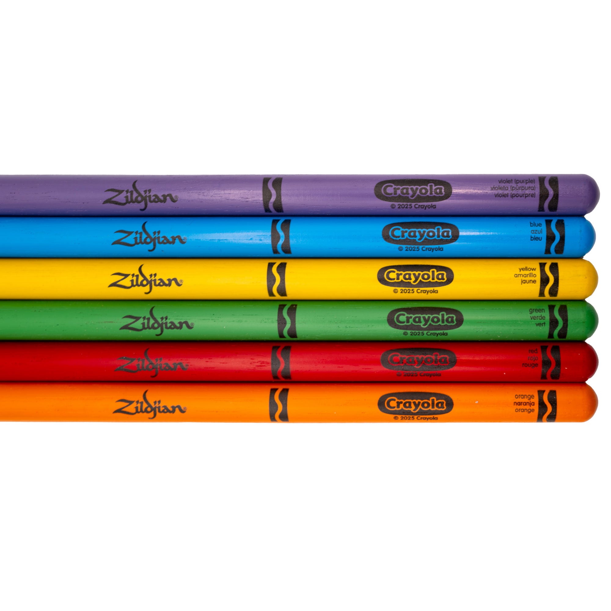 Zildjian Drumsticks x Crayola Pack Kinder 6 Sticks + Pad bunt