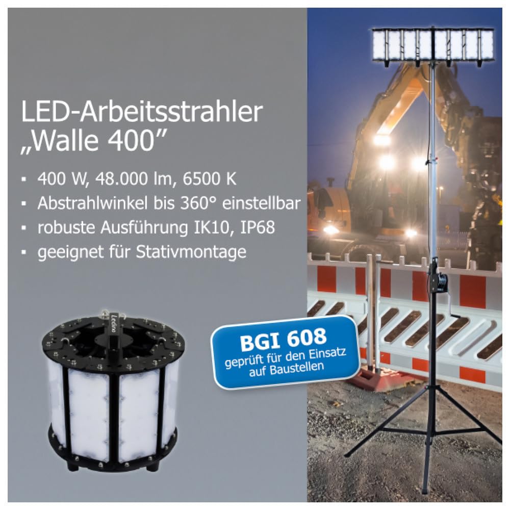 Ledino Charlottenburg Walle 400W LED-Strahler 48.000lm IP68