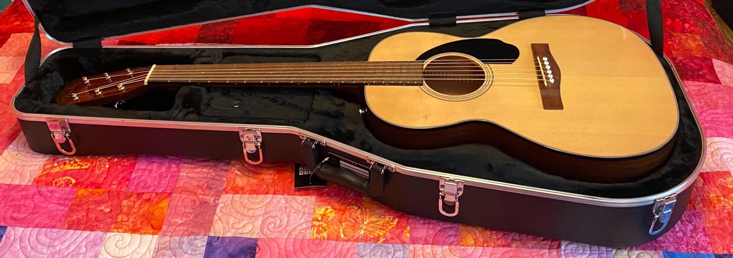 Gator GC-Parlor Parlor-Gitarrenkoffer ABS-Hartschale Schwarz