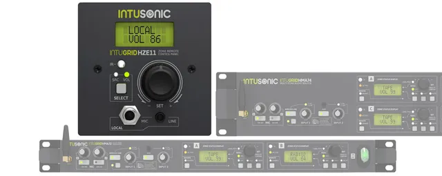 INTUSONIC INTUGRID HZE11 Wandpanel Zonensteuerung +IR