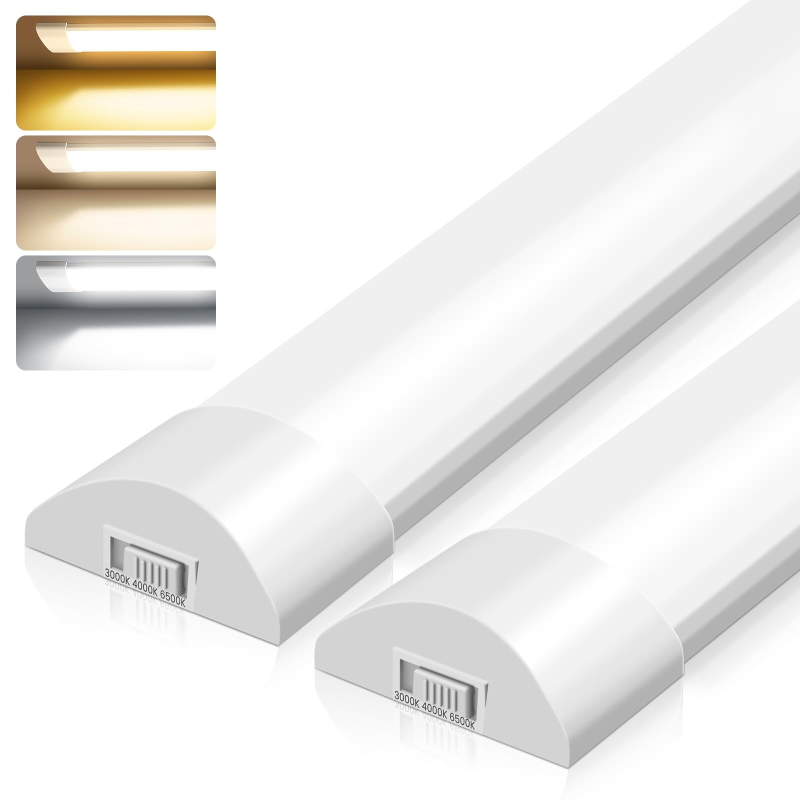 Alusso Recessed Ceiling Light 120cm LED Röhre 2er Set 40W