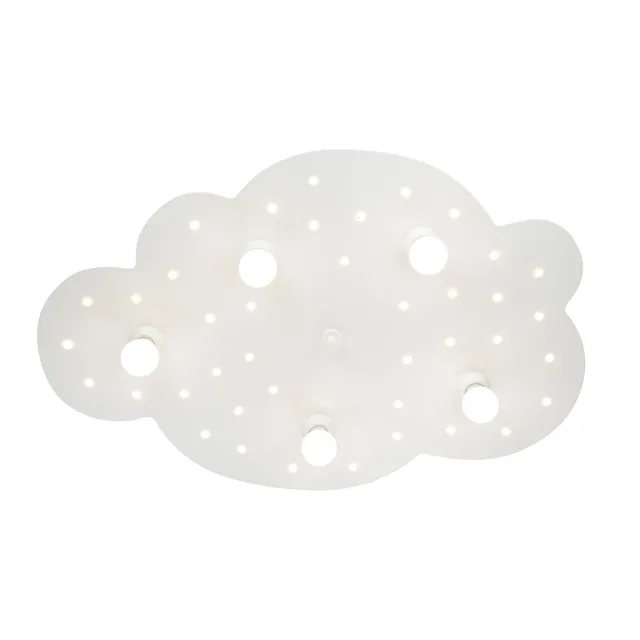 Elobra Kids Wolke M Deckenleuchte Holz Schlummerlicht LEDs