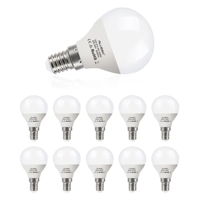 Alusso E14 LED Lampe 6W Warmweiß 10 Stück 540lm