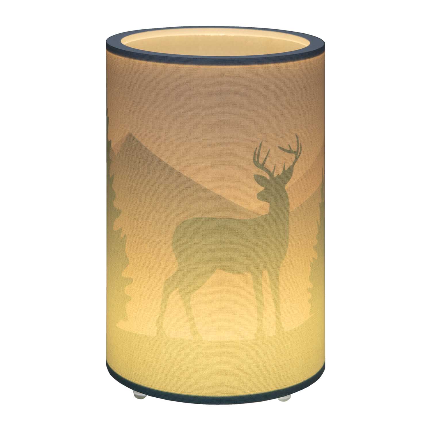 Elobra Scandi Wald Tischleuchte Mintgrün 25cm