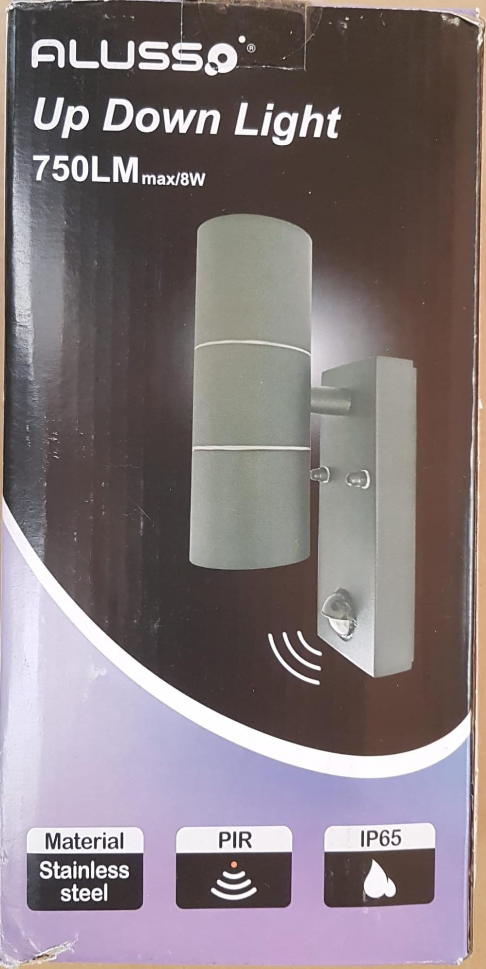 Alusso Security Light Außenlampe Sensor Silber GU10