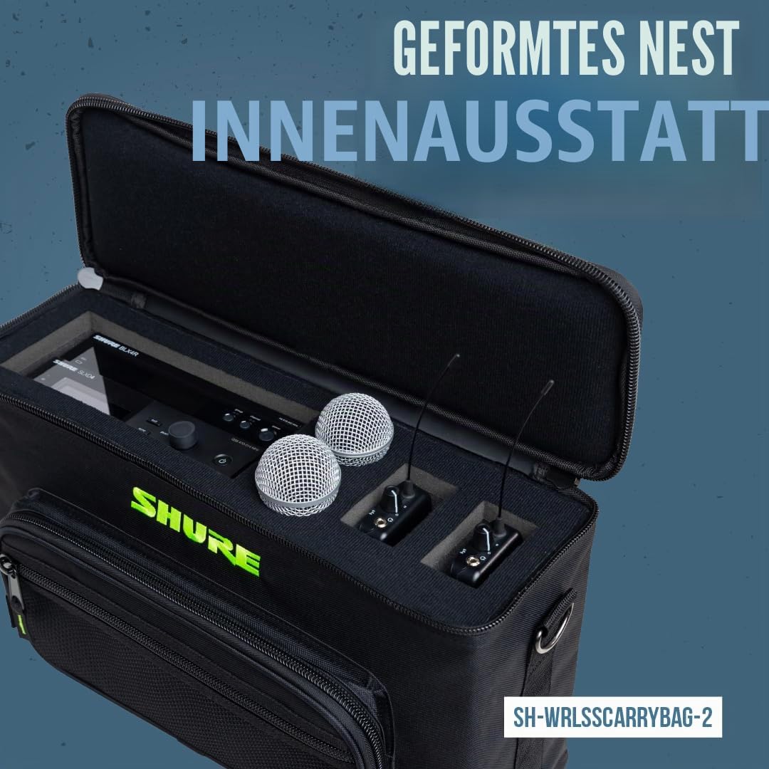 Shure by Gator SH-MICBAG04 Mikrofontasche 4 Mikrofone