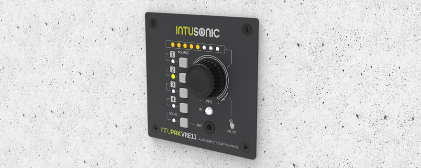 INTUSONIC INTUPAK VRE11 Wandpanel RS485 mit Fernbedienung