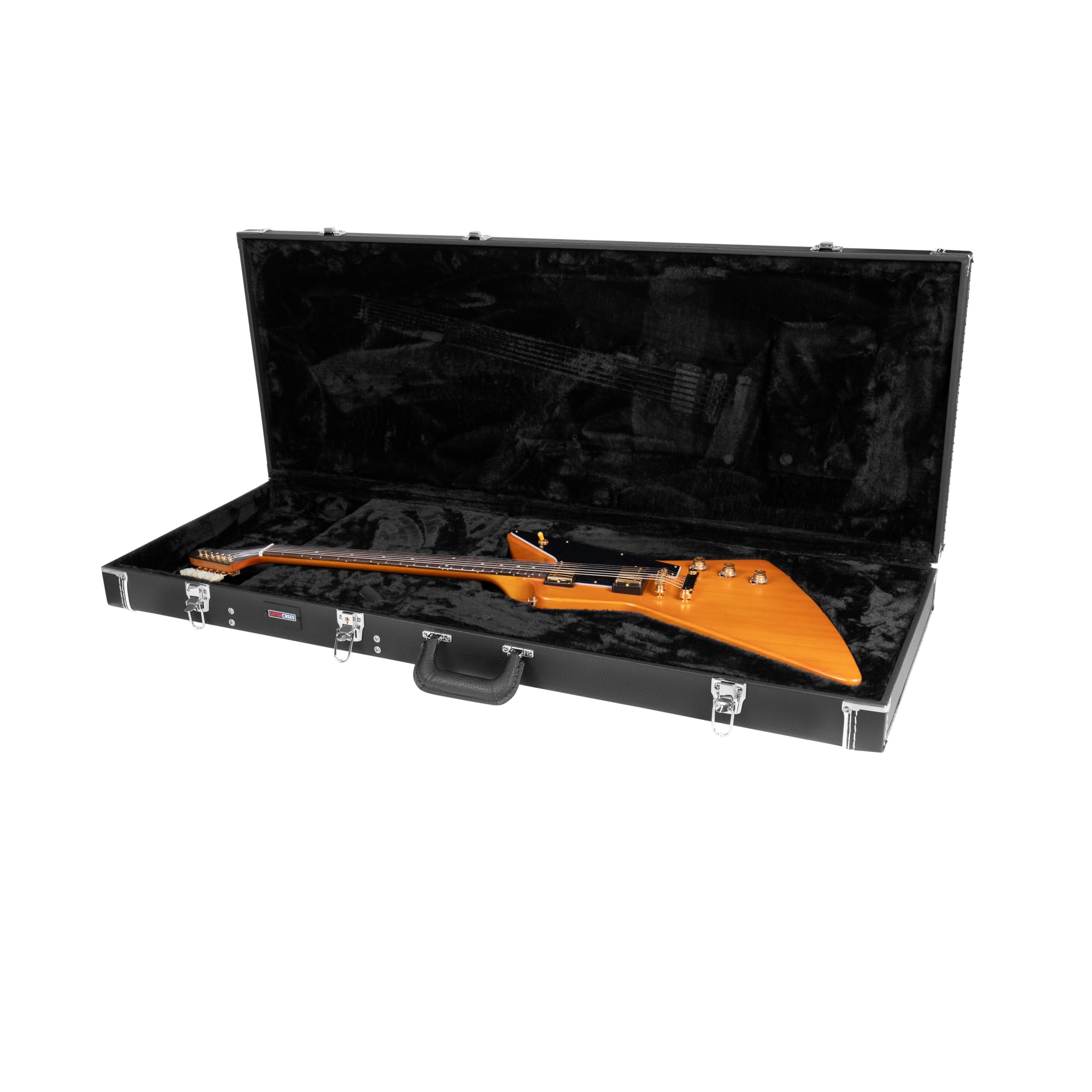 Gator GW-EXP Deluxe Holzkoffer Explorer Gitarrenkoffer Plüsch