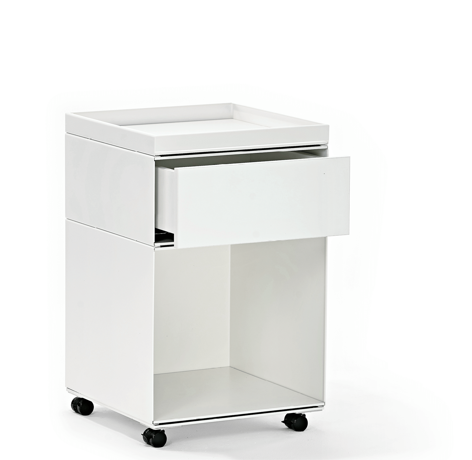 Richard Lampert STAK Regal Stahlblech Holz Rollcontainer