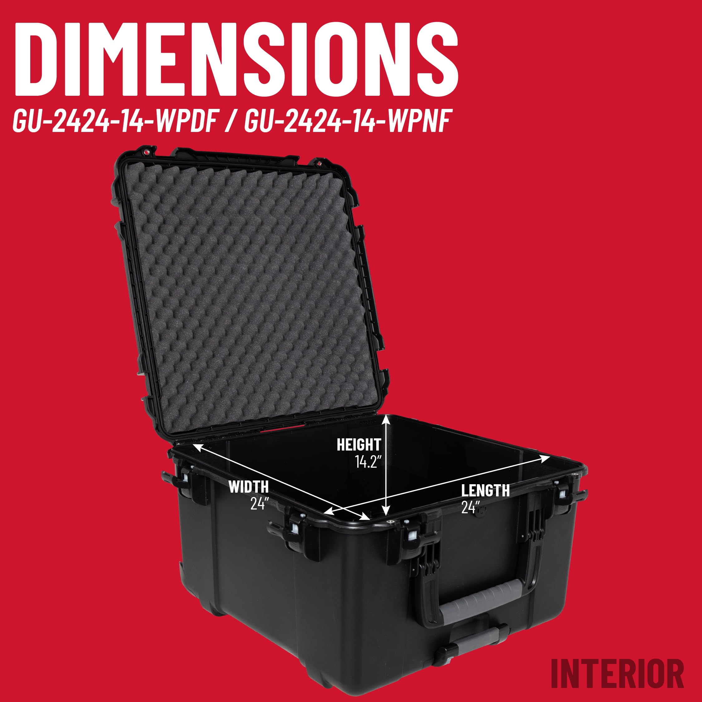 Gator Titan GU-2424-14-WPNF Utility Case 61x61 wasserdicht