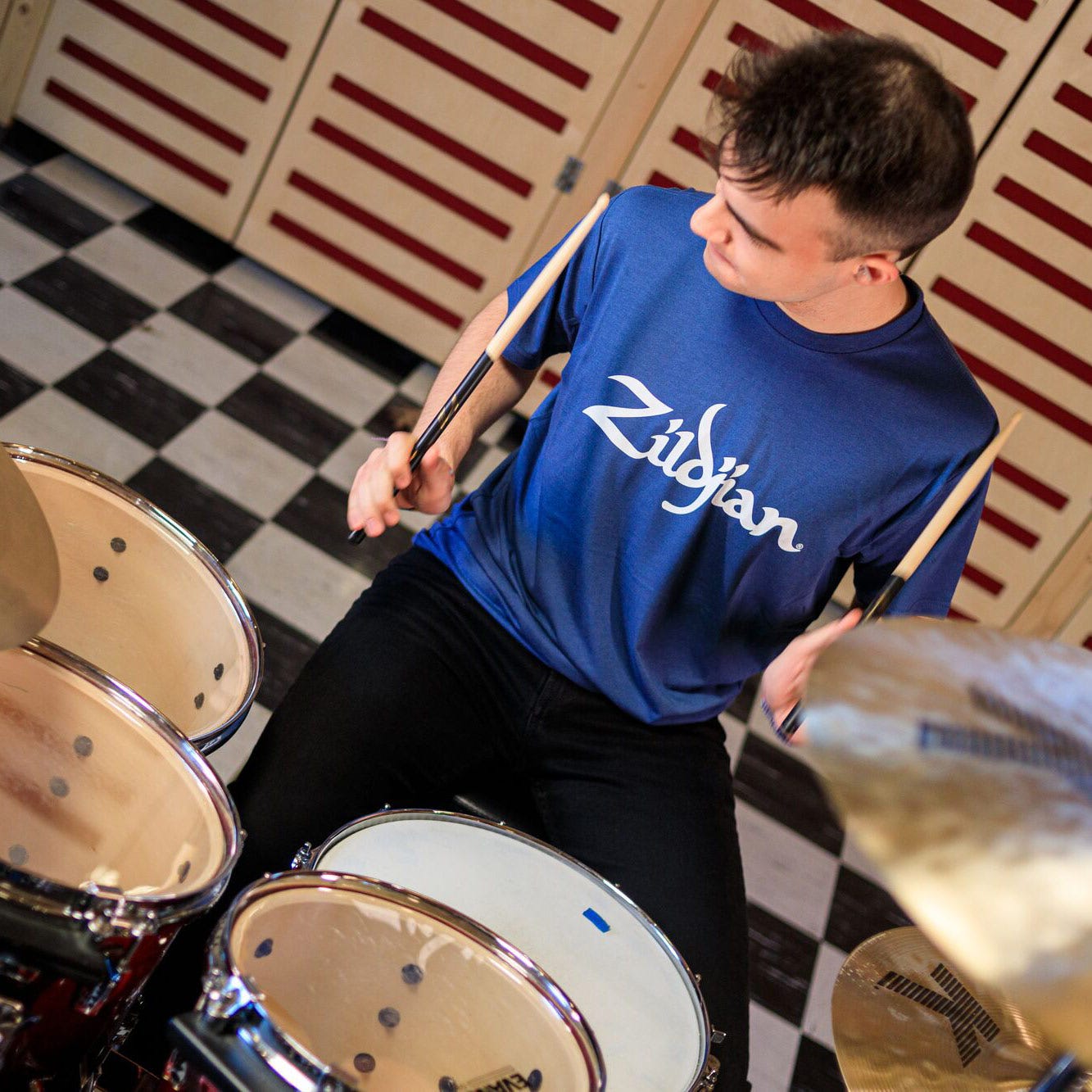 Zildjian Classic Logo Tee T-Shirt schwarz Baumwolle