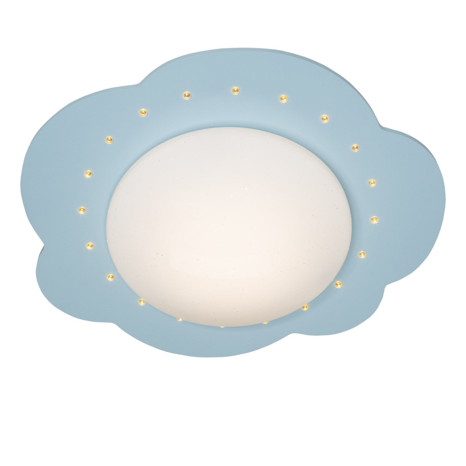 Elobra Wolke-S LED Deckenleuchte hellblau 48 cm