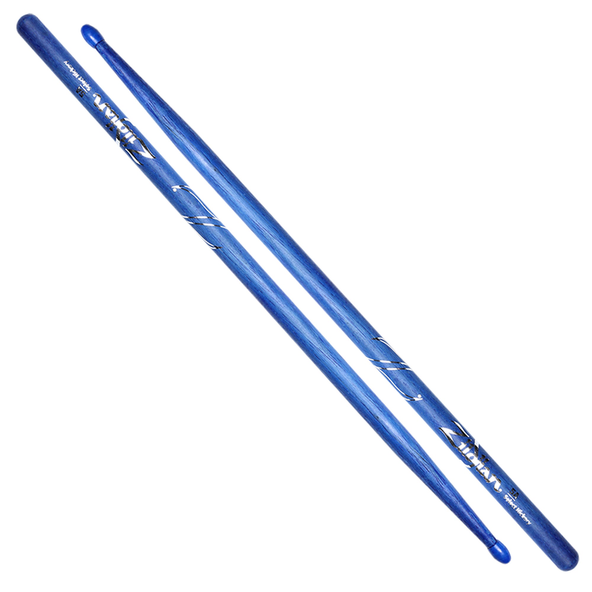 Zildjian 5A Nylon Blue Drumsticks Hickory blau