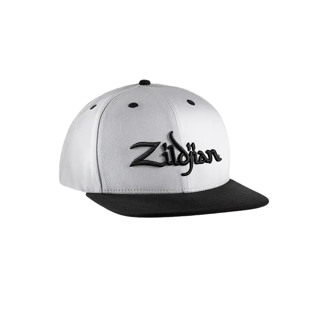 Zildjian 6-Panel Snapback Cap weiß Acryl Einheitsgröße