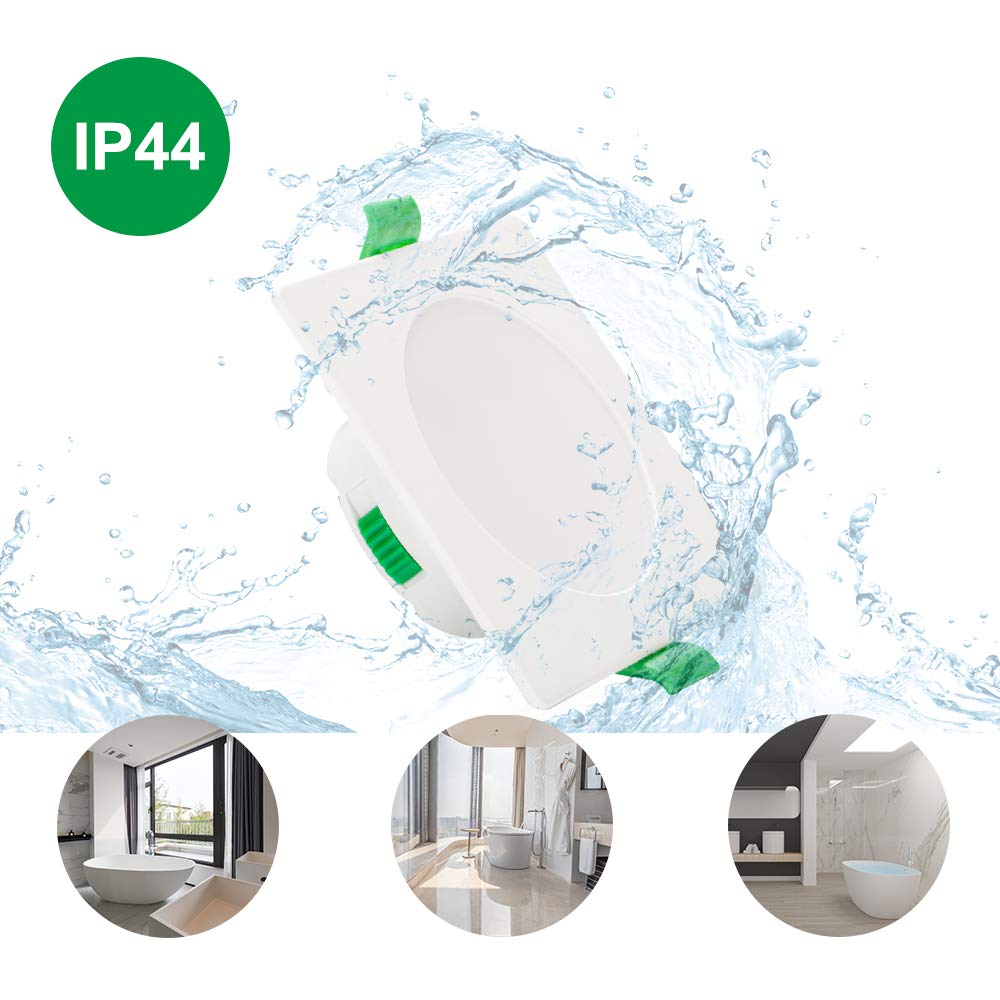 Alusso Recessed Ceiling Light 7W Einbaustrahler eckig dimmbar