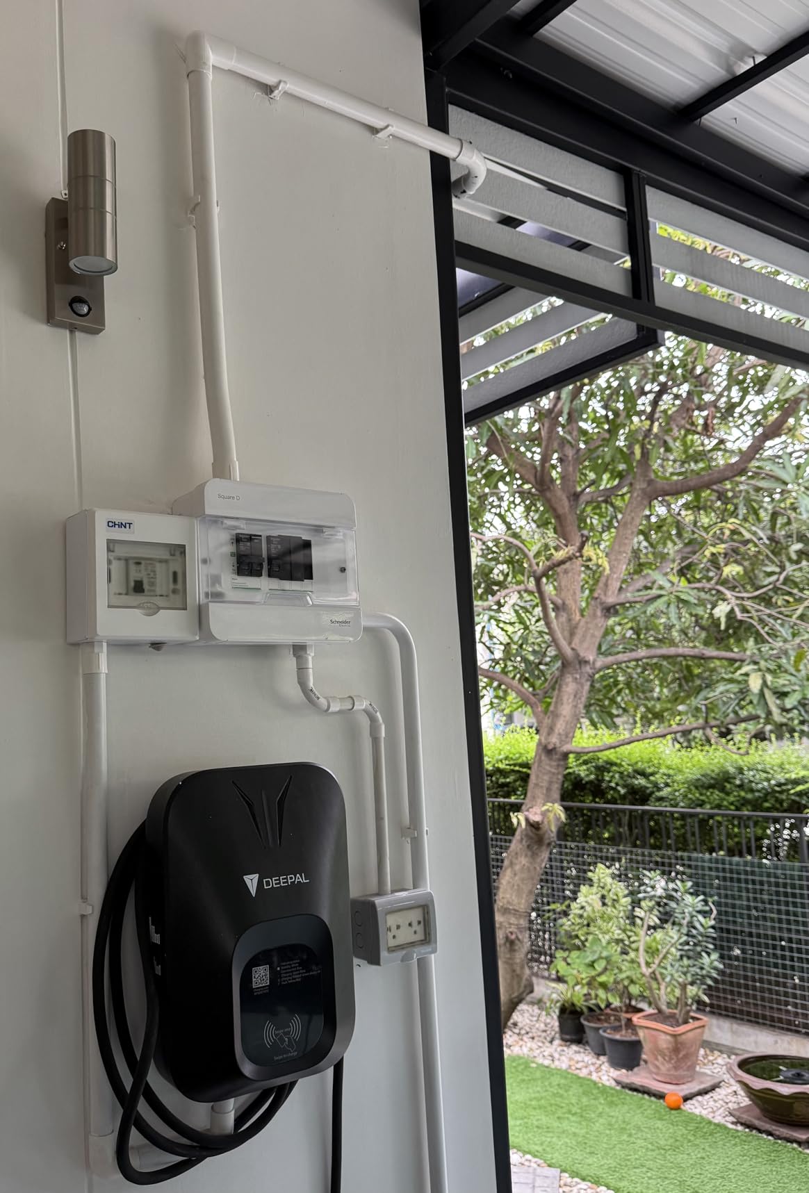 Alusso Security Light Außenlampe Sensor Silber GU10