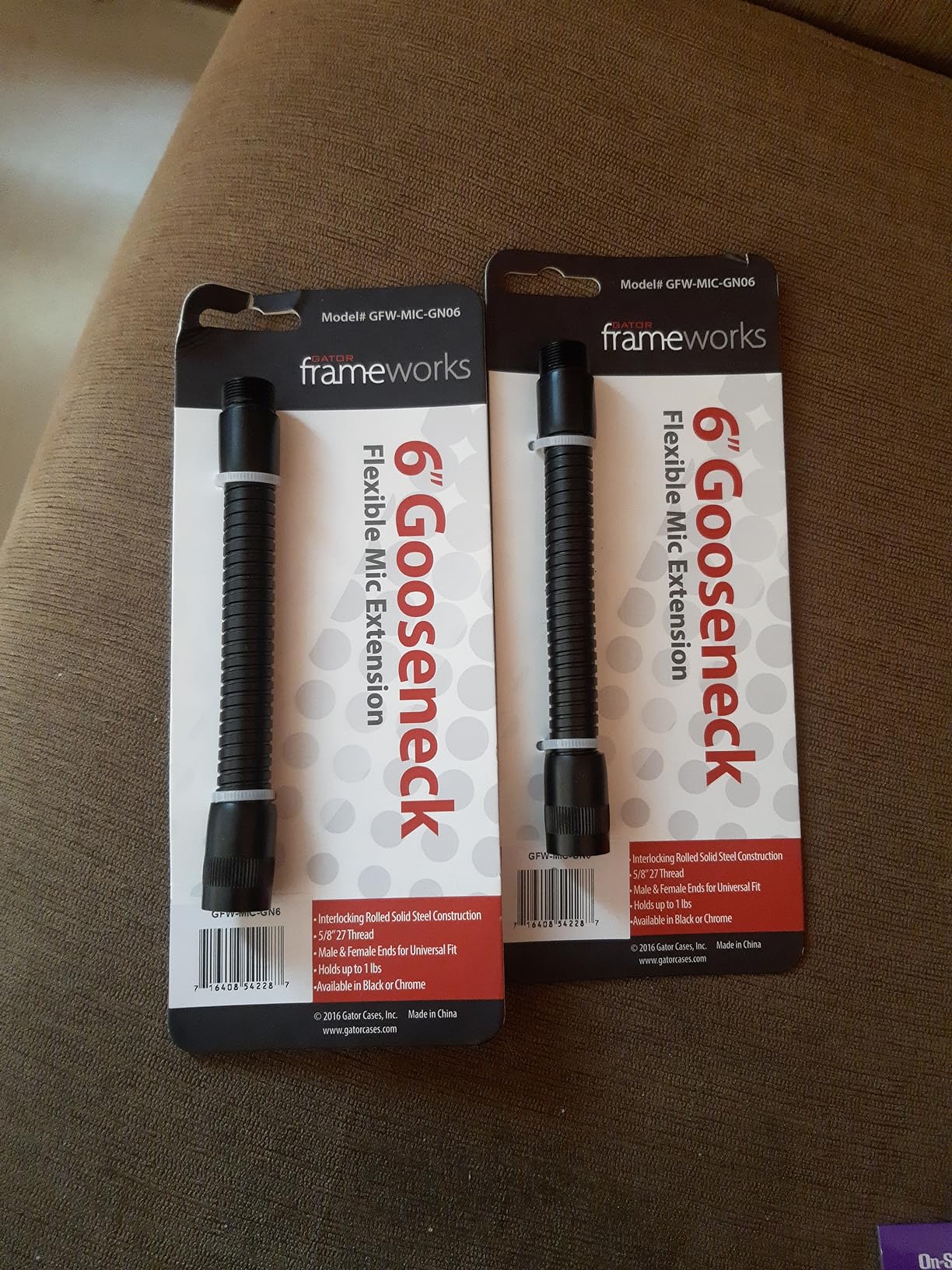 Gator Microphones GFW-MIC-GN6 Schwanenhals 6 Zoll schwarz