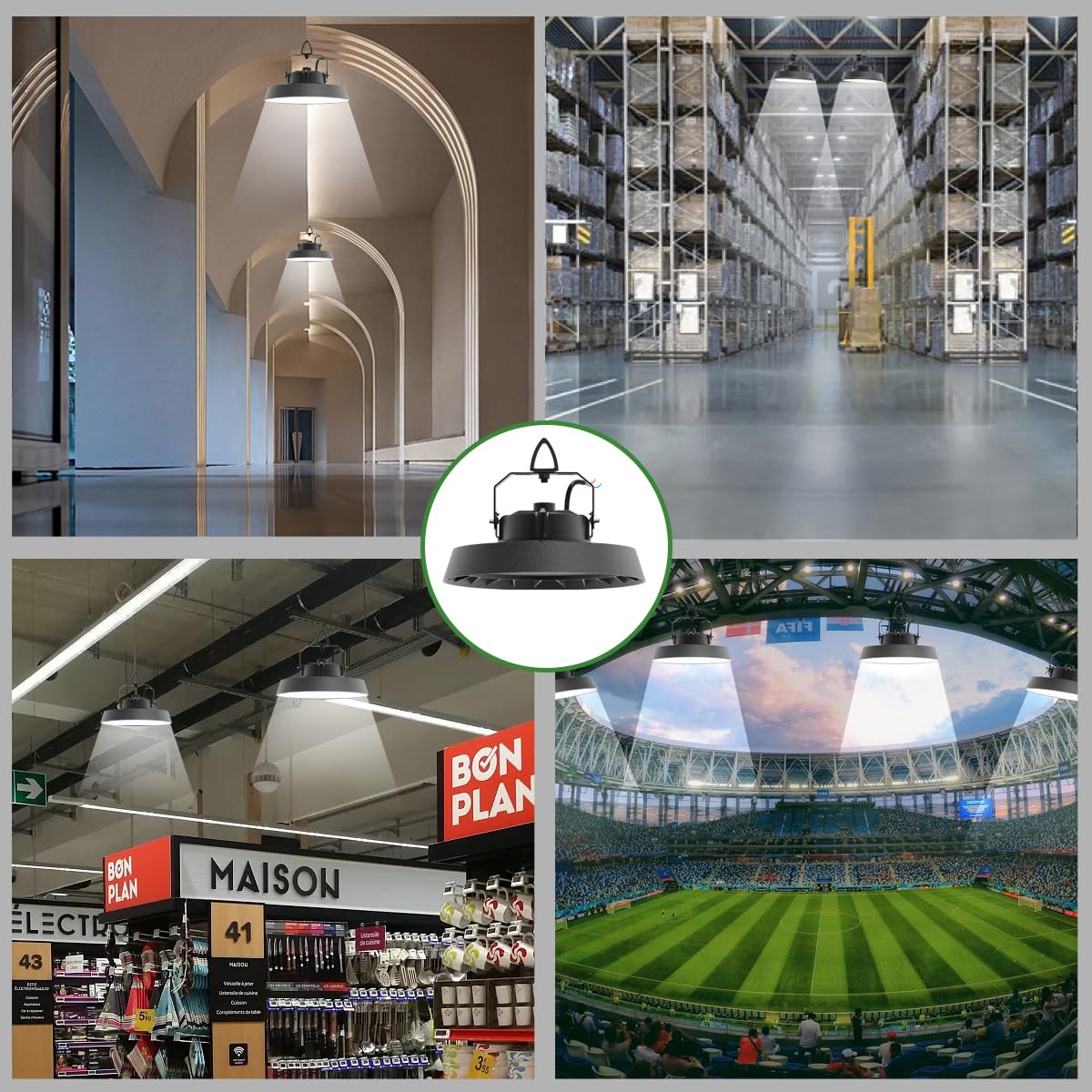 Modlicht LED Hallenbeleuchtung 200W UFO 5000K 1 Stück