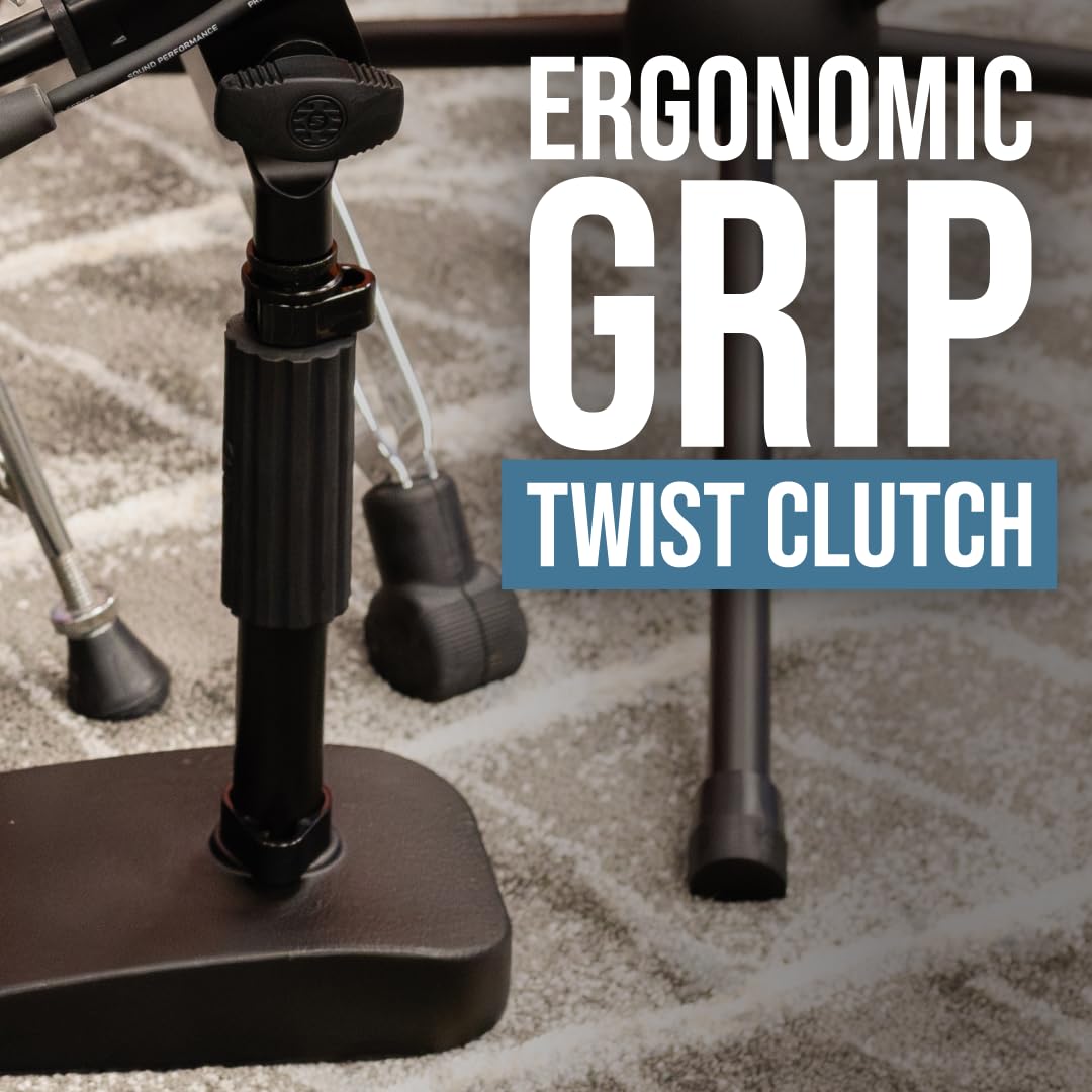 Shure by Gator SH-DESKTOP2 Tisch-Mikrofonständer Schwarz