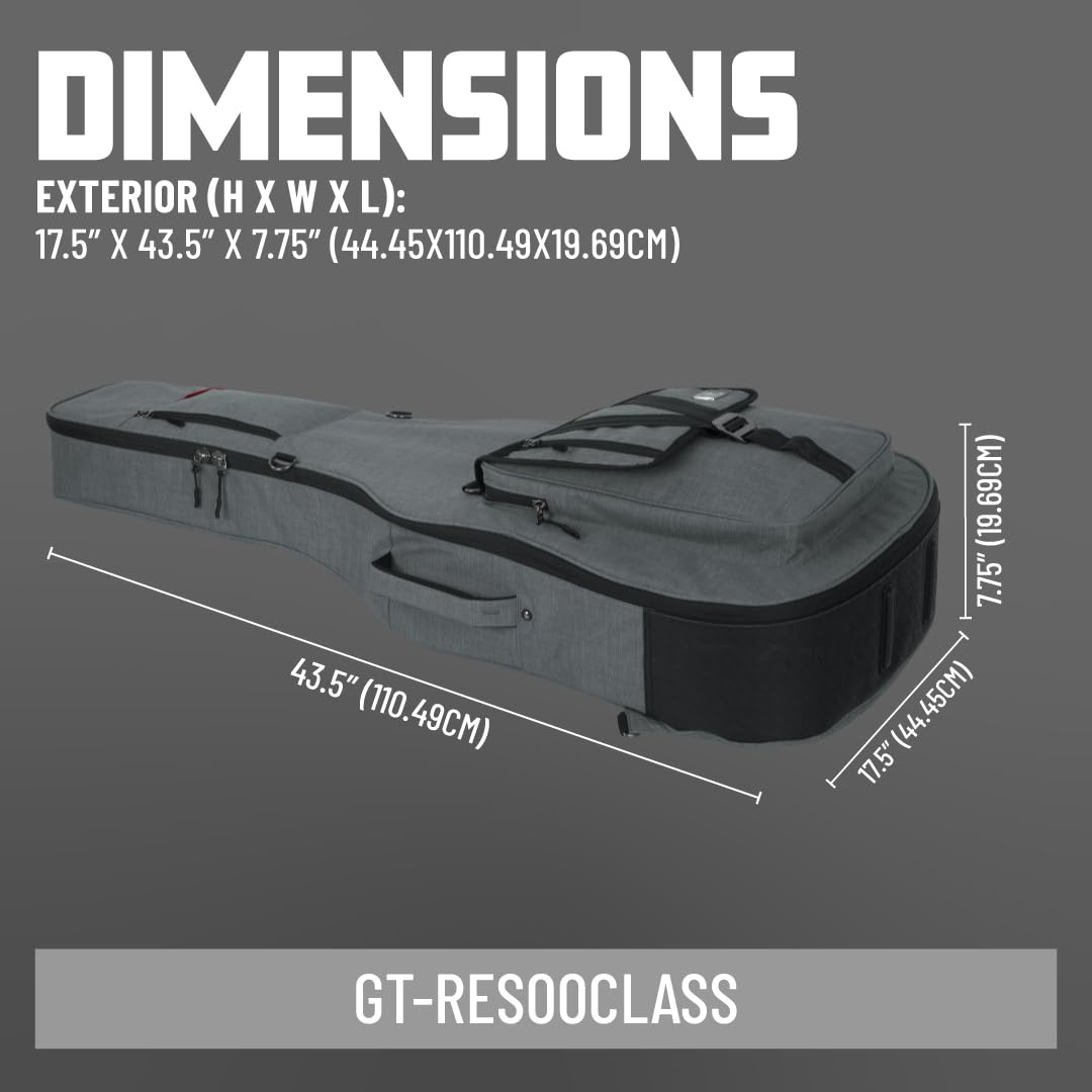 Gator Transit GT-RES00CLASS Klassik Gitarren Gigbag Anthrazit
