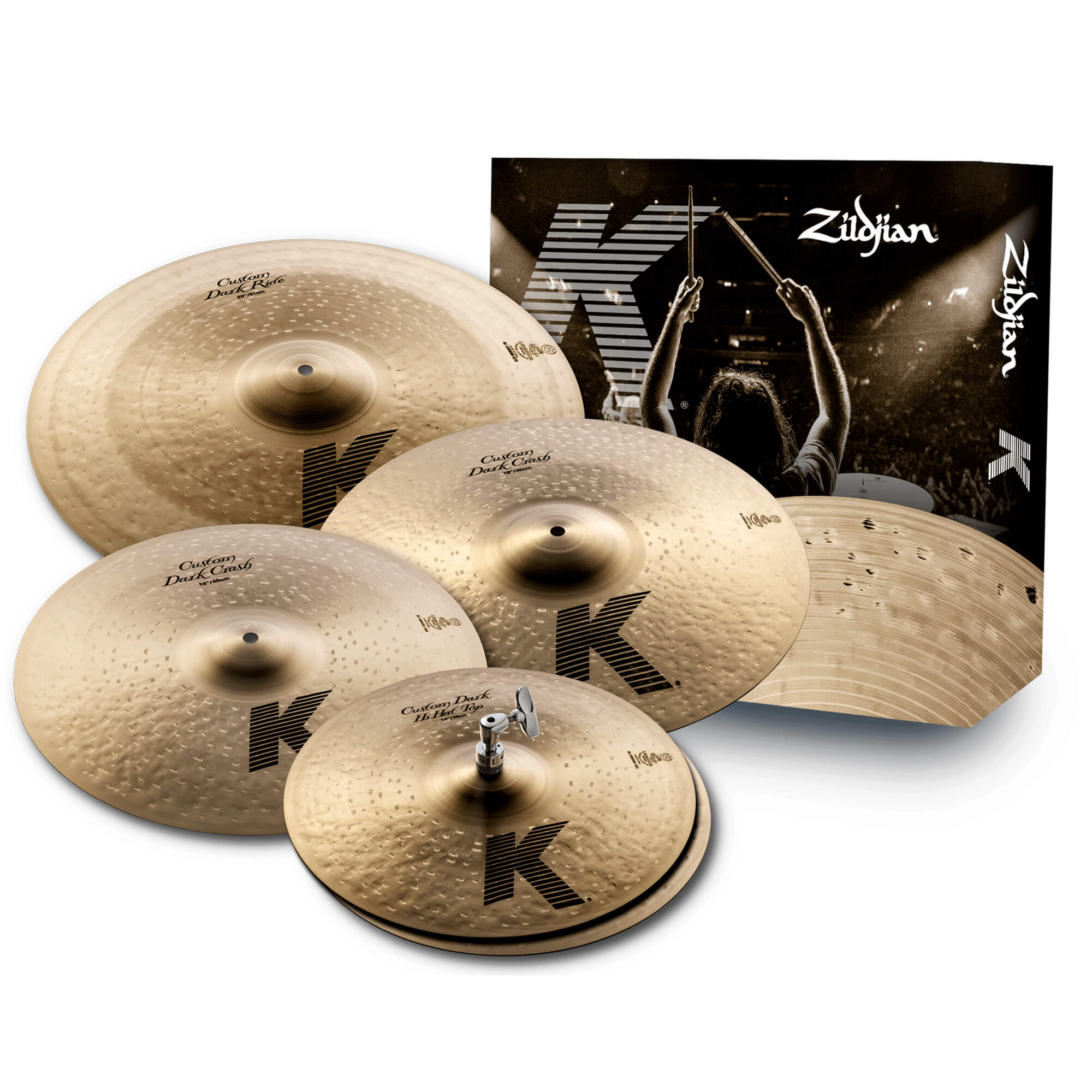 Zildjian K Custom Dark Cymbal Pack 14-20 dunkel