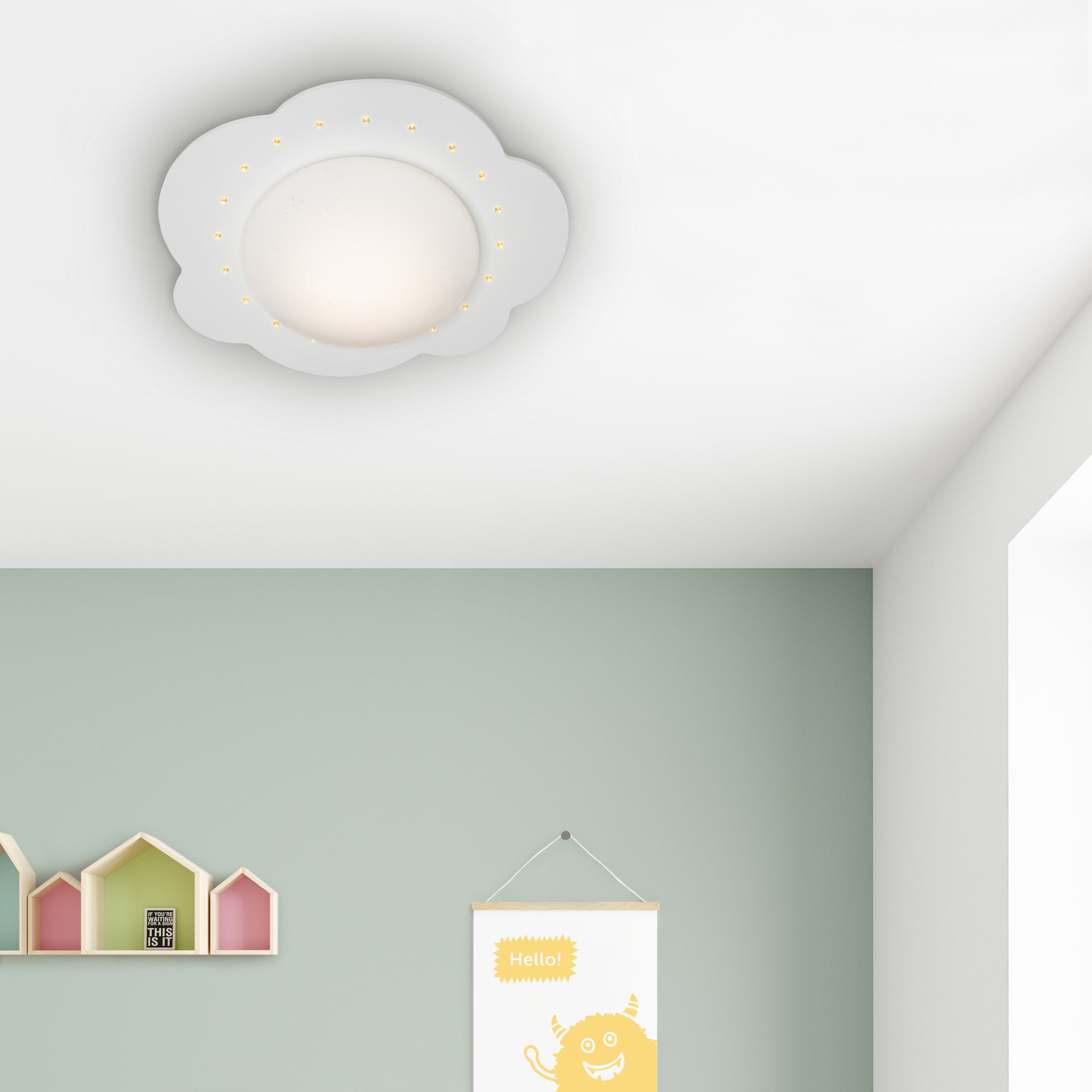 Elobra Kids Deckenleuchte LED Wolke S weiß 48 cm